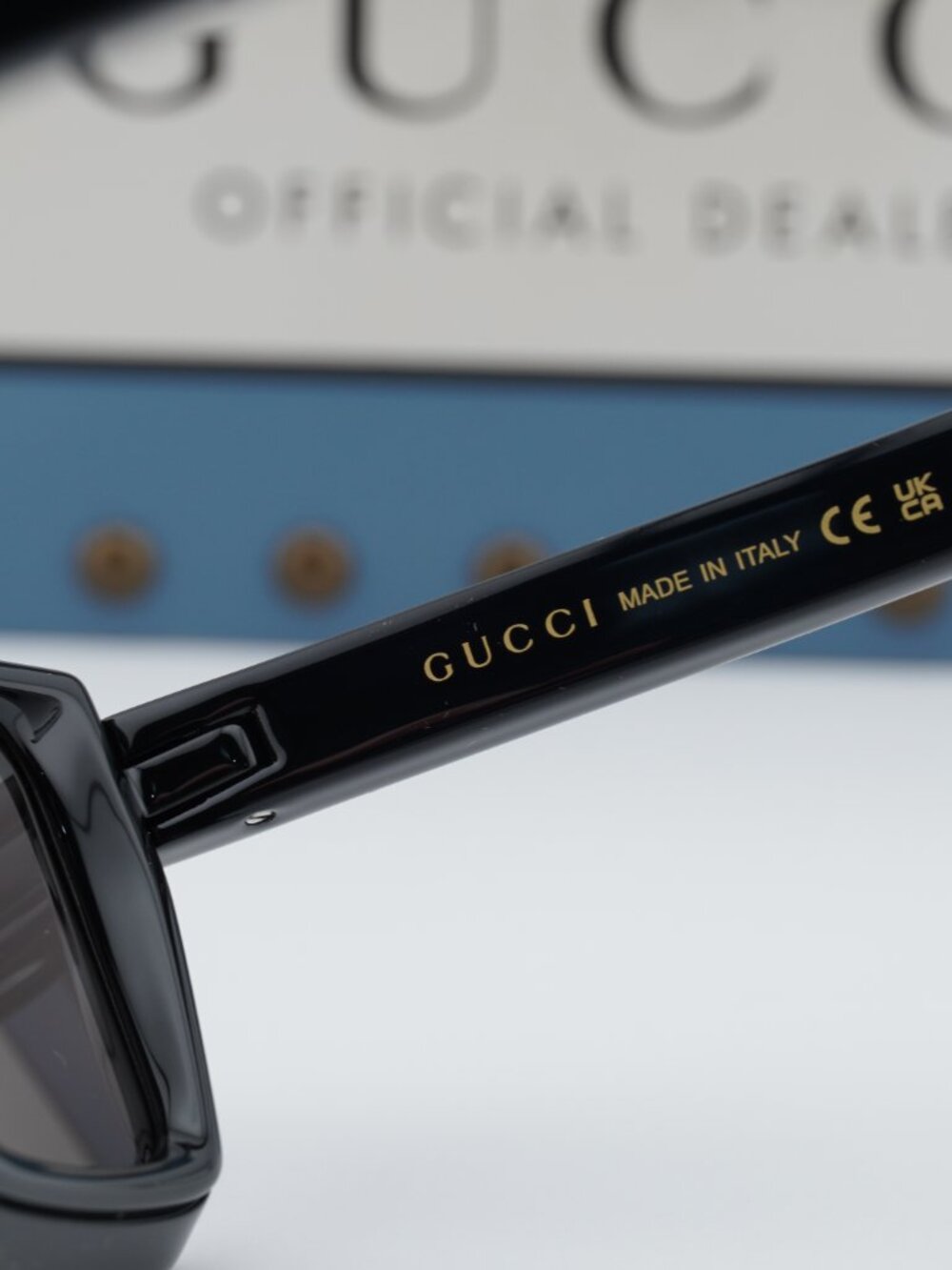 Gucci GG1723S 001 Square Sunglasses - Black\Grey - Picture 4 of 11